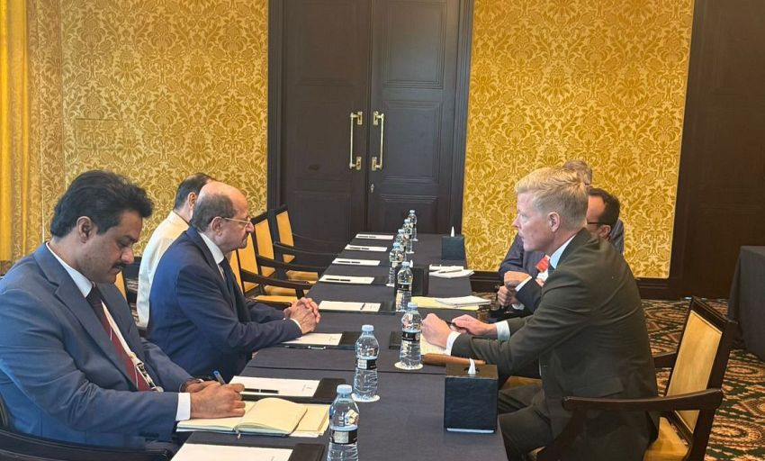 وزير الخارجية وشؤون المغتربين الدكتور شائع الزنداني يبحث مع المبعوث الاممي مستجدات الأوضاع في اليمن