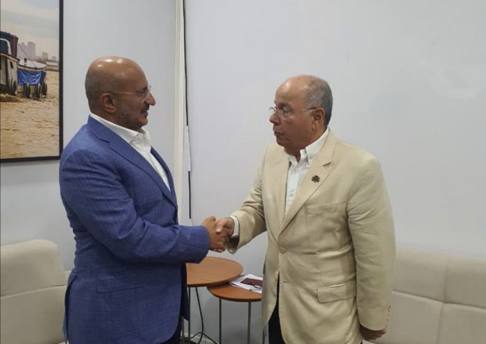 طارق صالح خلال لقائه وزير الخارجية البرازيلي يشيد بدور وموقف البرازيل ضد السياسات الاستعمارية 