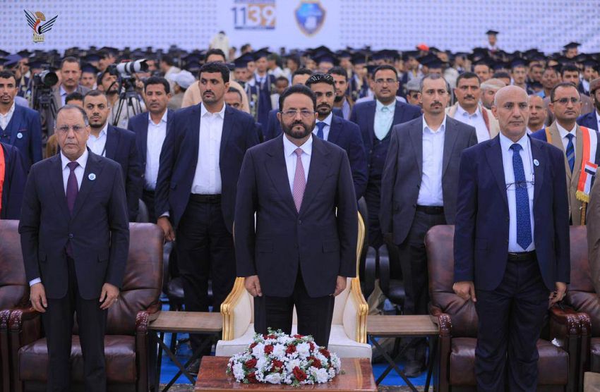 اللواء سلطان العرادة يشهد حفل تخرج 1139 طالباً وطالبة من جامعة إقليم سبأ