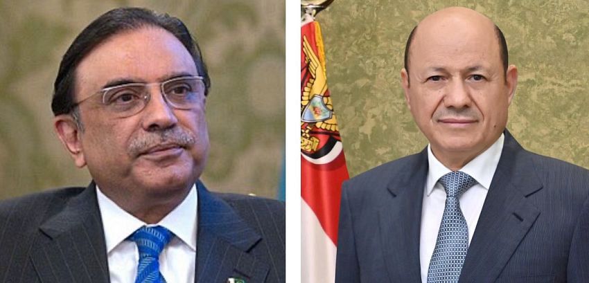 الرئيس العليمي رئيس مجلس القيادة يهنئ بذكرى استقلال باكستان