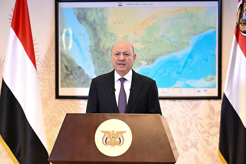 الرئيس العليمي يدعو في خطاب له بمناسبة العيد الوطني اليمني الى توحيد الخطاب الإعلامي لكافة مكونات الشرعية 