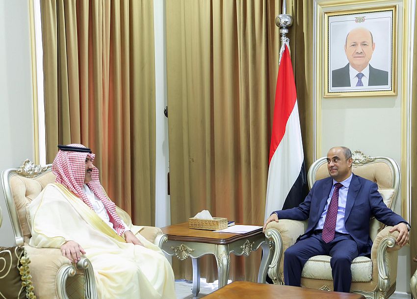 بن بريك يستقبل سفير المملكة العربية السعودية محمد سعيد ال جابر 