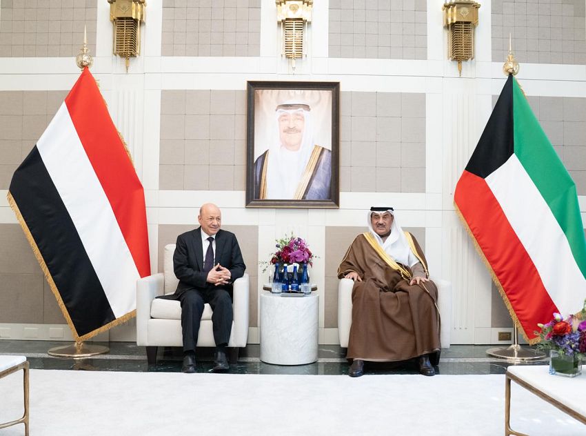 على هامش اجتماعات الجمعية العامة .. الرئيس العليمي يبحث وولي عهد الكويت العلاقات الثنائية ومستجدات اليمن والمنطقة 