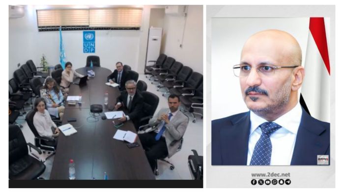 نائب رئيس مجلس القيادة الرئاسي طارق صالح وسفراء الاتحاد الأوروبي يبحثون مستجدات العلاقات الأوروبية اليمنية