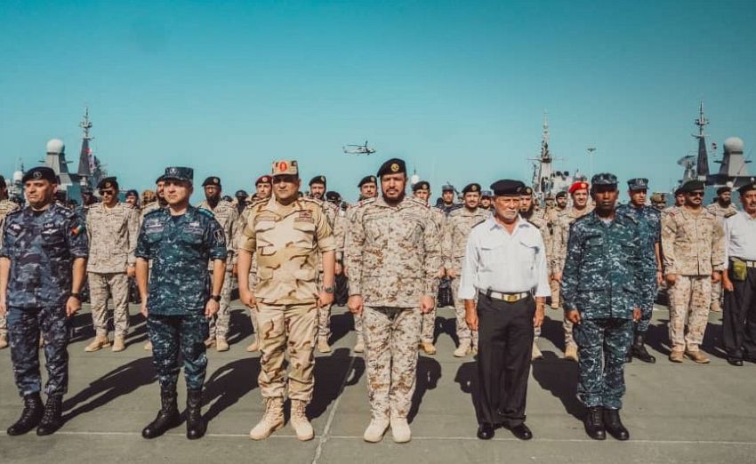 البحرية اليمنية تختتم مشاركتها في الموج الأحمر 7 المنعقد في المملكة العربية السعودية 