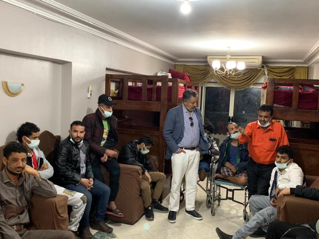 بتكليف من قائد المقاومة الوطنية.. اللواء القوسي يتفقد جرحى المقاومة الوطنية في جمهورية مصر العربية