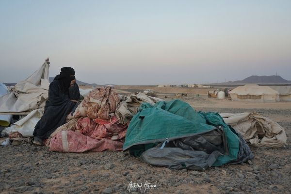 تحذيرات من موجة نزوح كبيرة من مخيمات في محافظة الجوف تعرضت لقصف حوثي